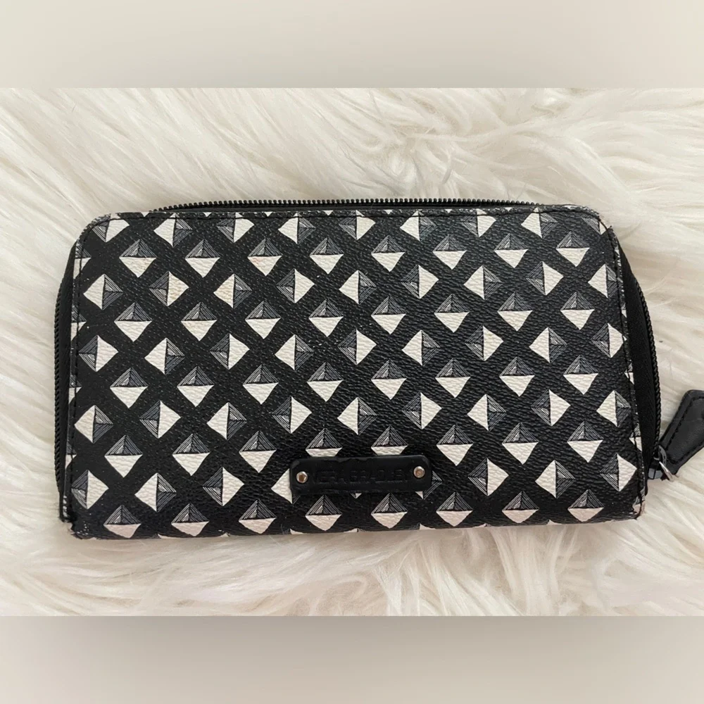 Vera Bradley Wallet Black White